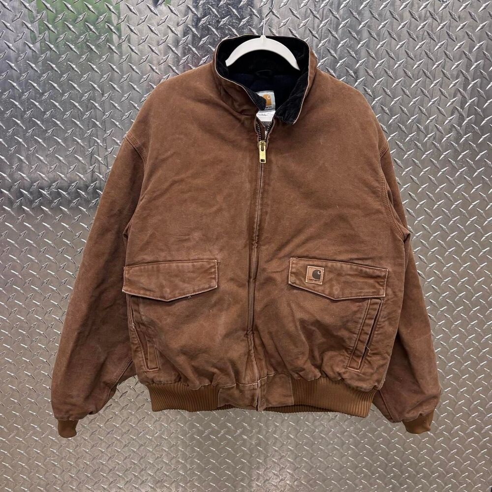 Vintage 2007 Carhartt J195 Brown Jacket Rare Model, Size XL